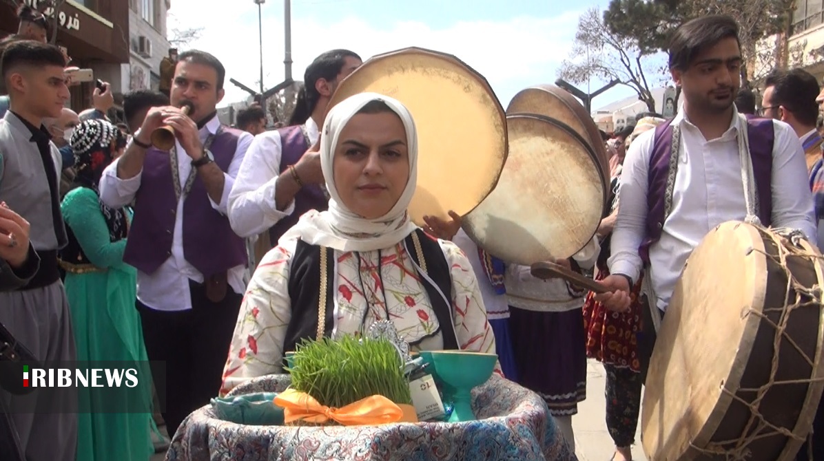 کاروان جشن جهانی نوروز به سنندج رسید