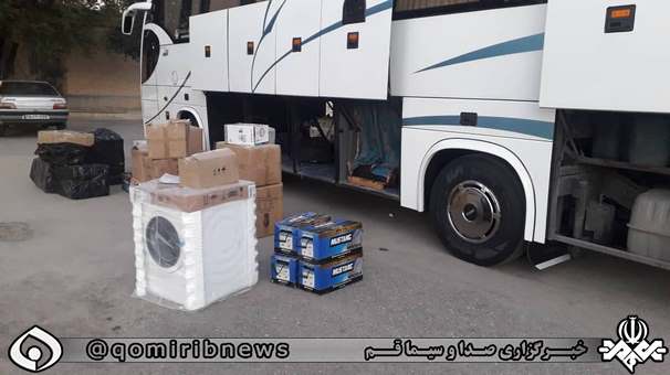 توقیف اتوبوسهای حامل لوازم خانگی قاچاق