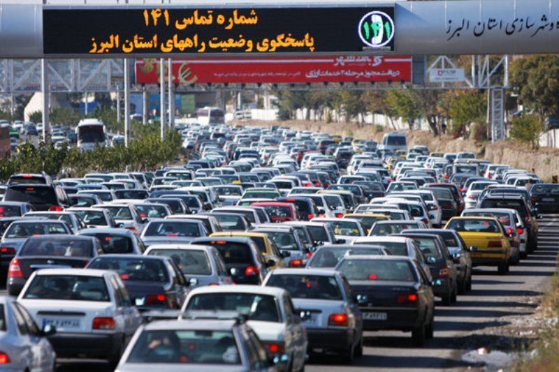 آخرین وضعیت ترافیکی راههای استان البرز؛ ۳۰ خرداد