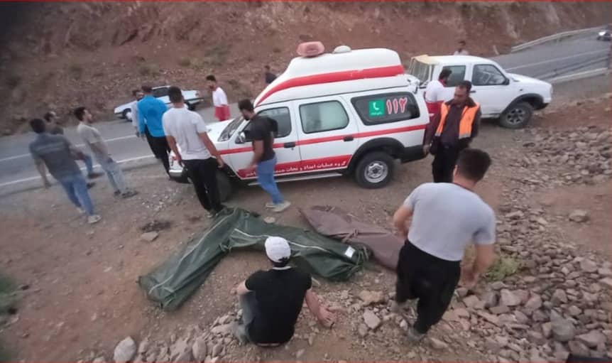 سقوط مرگبار در جاده جدید طالقان سه قربانی برجای گذاشت