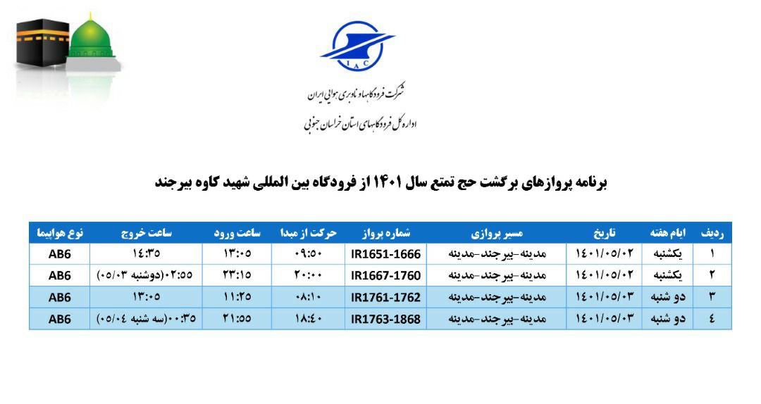 فرودگاه بین المللی شهید کاوه بیرجند، میزبان کاروان عشق