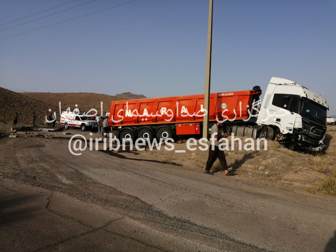 ۶ کشته در تصادف تریلی و پراید در گردنه ملا احمد نایین