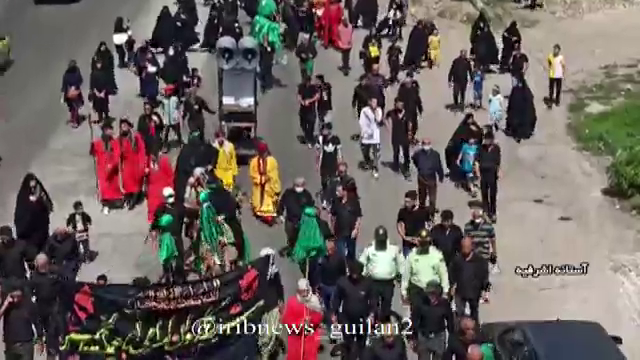 همنوا با کربلاییان در آستانه اشرفیه در هفتمین روز شهادت امام حسین (ع)