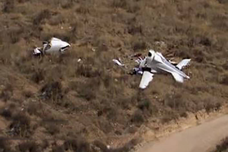 دست کم ۲ کشته بر اثر برخورد دو هواپیما در کالیفرنیا