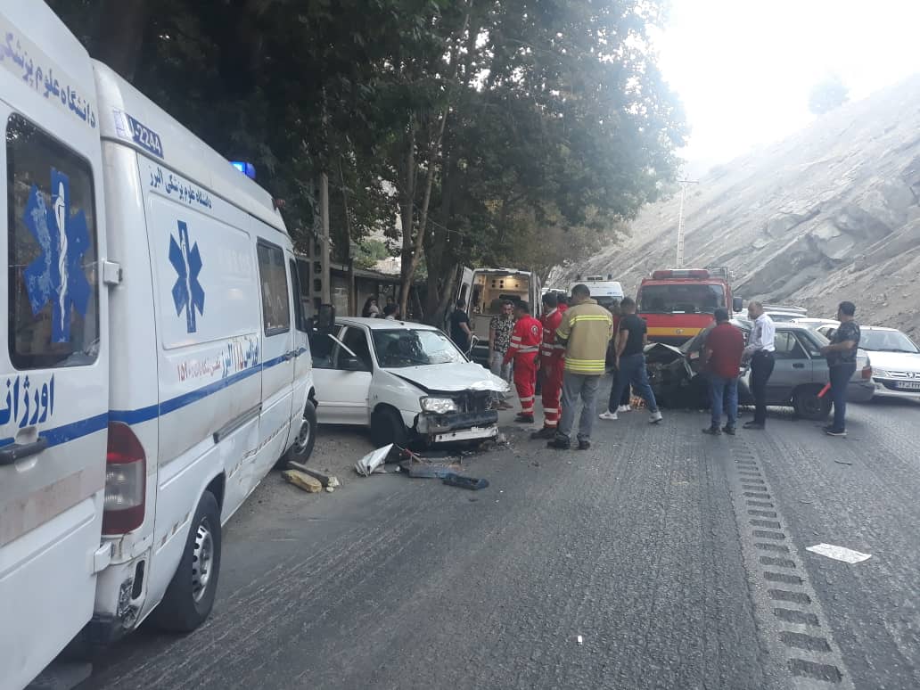 تصادف در جاده چالوس ۶ مصدوم برجای گذاشت