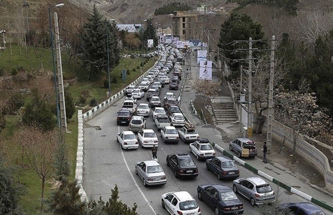 ترافیک سنگین در جاده کرج - چالوس| ۳ شهریور